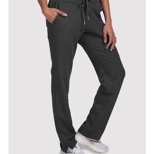 Spirit Charcoal Gray High Waisted Scrub Pants